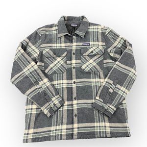 Patagonia Insulated Organic Cotton Midweight Fjord Flannel Shirt Men’s Sz. Large